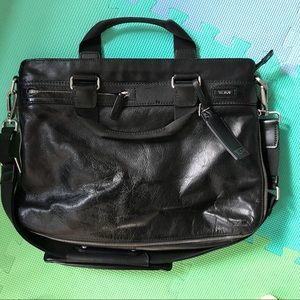 Beautiful Tumi leather briefcase bag for women